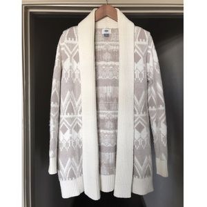 Open front long sweater